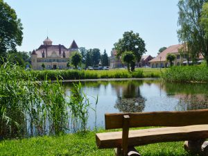 Schloss Stolpe und Dorfteich